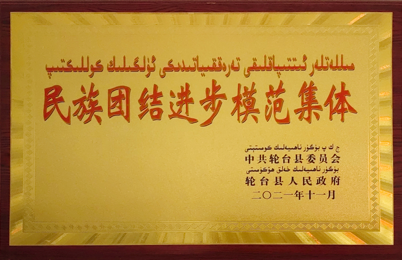 民族團(tuán)結(jié)進(jìn)步模范集體